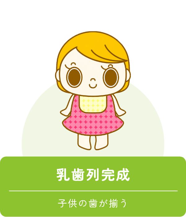 乳歯列完成