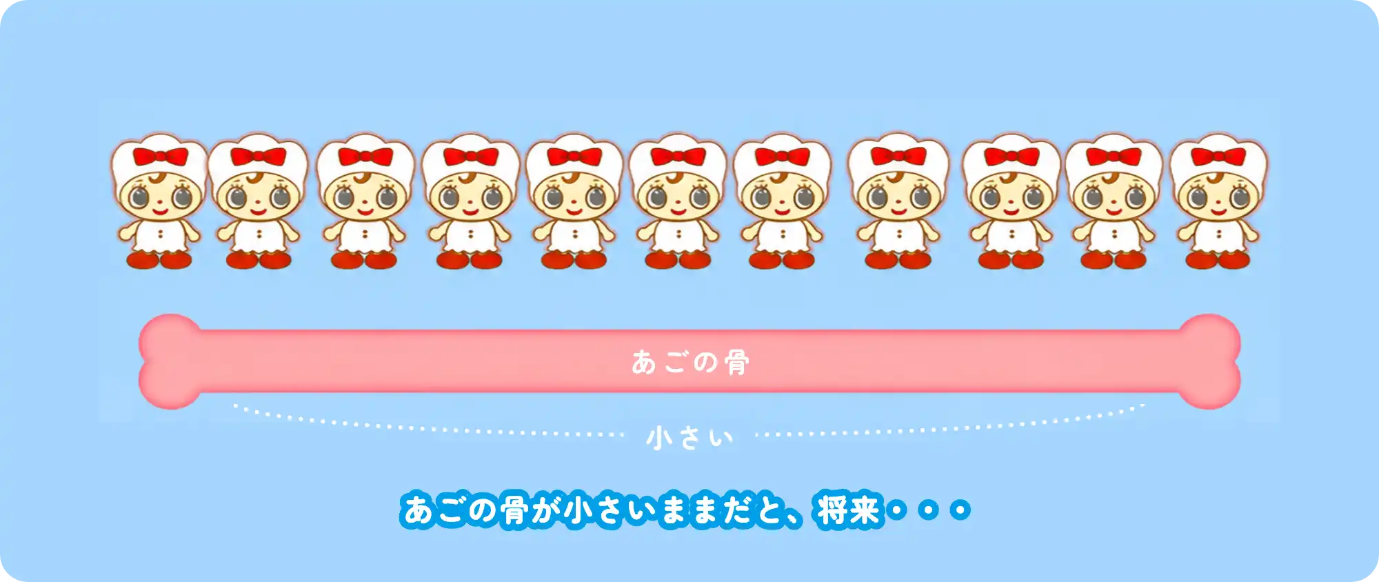 あごが小さい子の場合